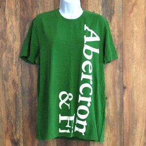Abercrombie & Fitch Women's Green Graphic Tee XXL
